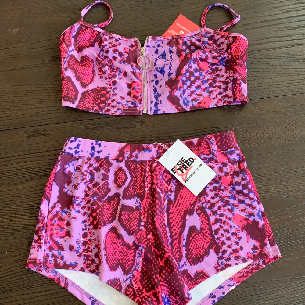 elsie and fred snakeskin set